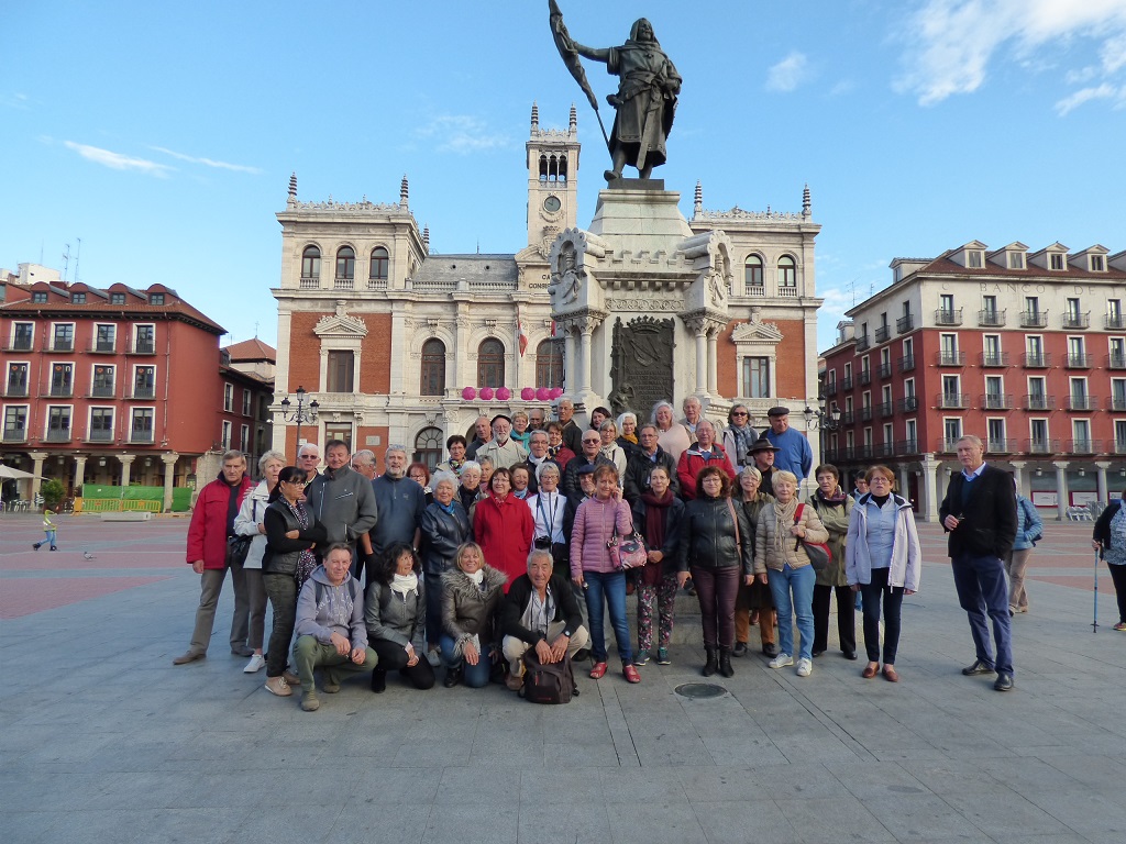 notre groupe sur la Plaza mayor