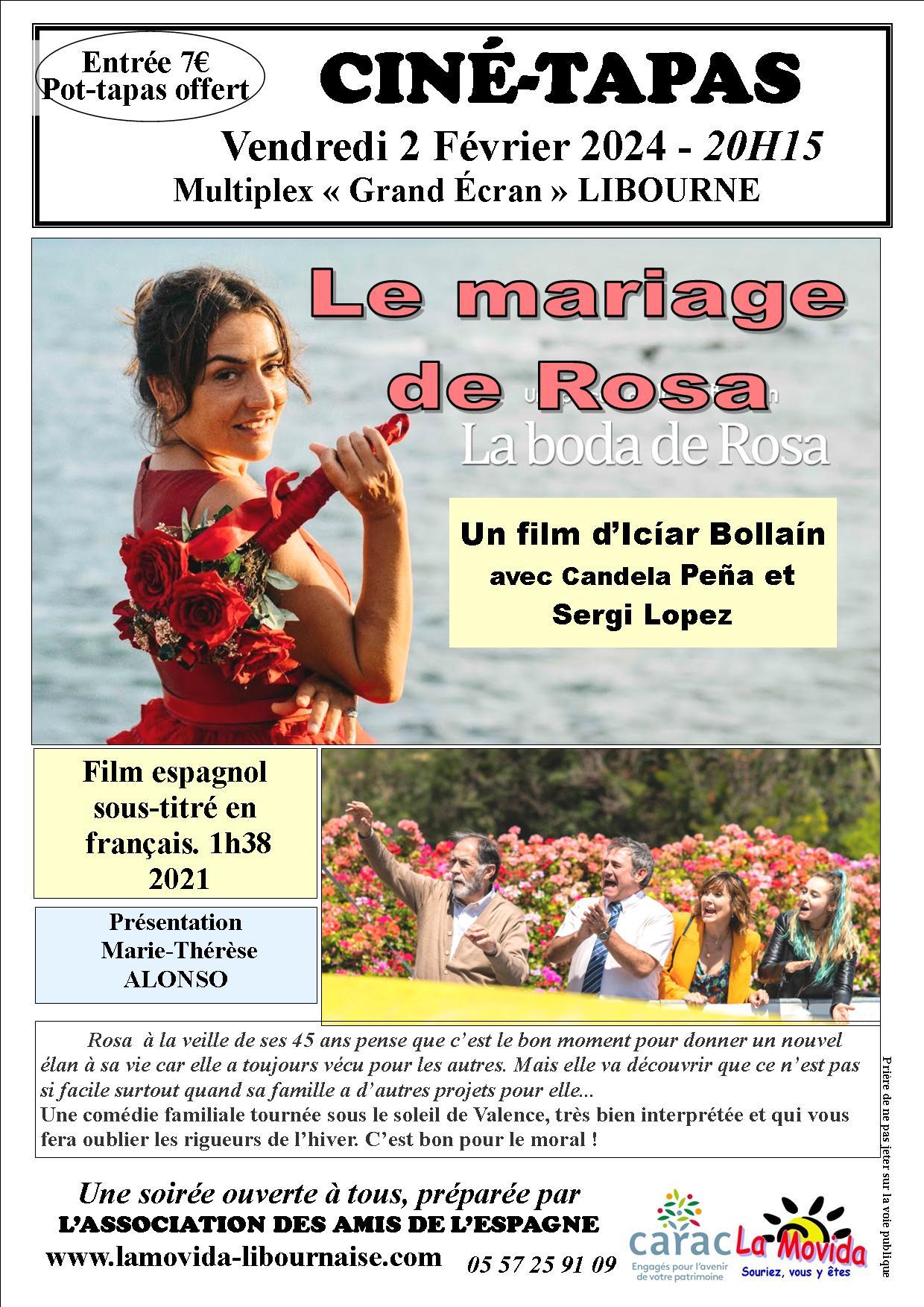 Affiche la boda de rosa