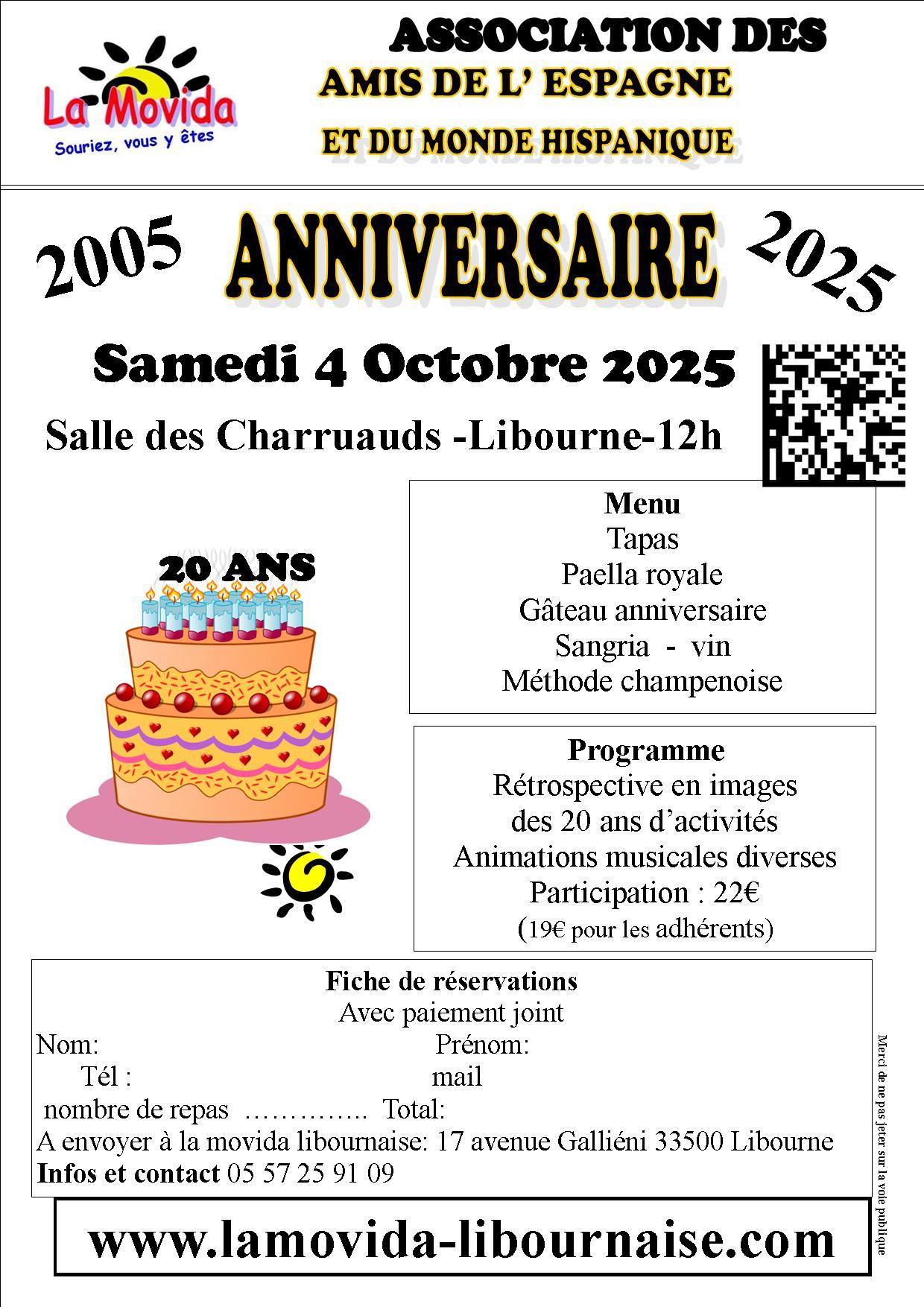 Affiche pour annivversaire